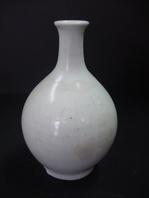 일제시대 연대인 백자 막주병