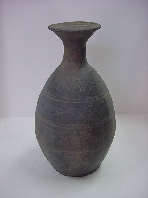 토기 삼단물결문 주병