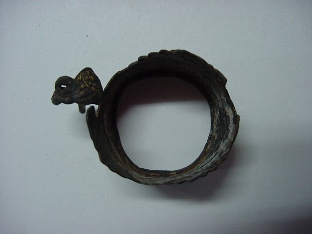 화조문 금동잔받침(잔대)