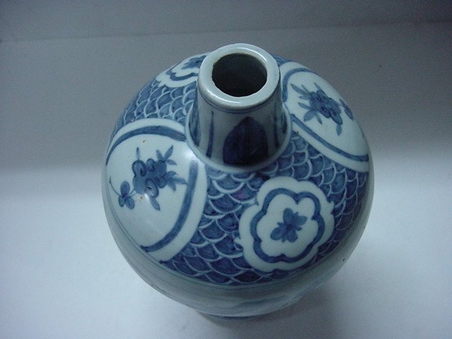 청화백자 화조문 매병