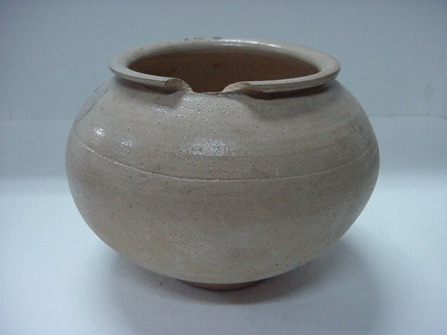 백자 철화화조문 호