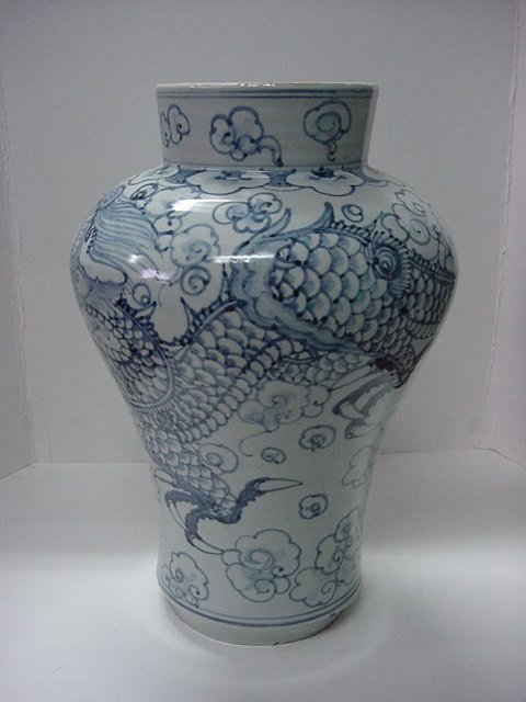 청화백자 운용문 대호