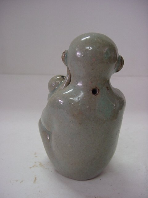 청자 철화원숭이연적