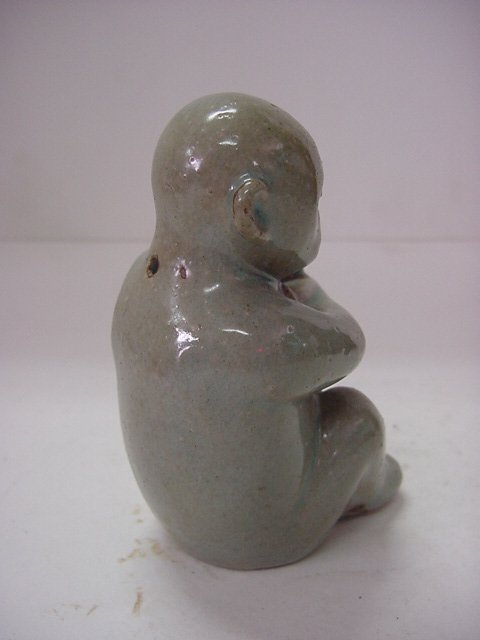 청자 철화원숭이연적