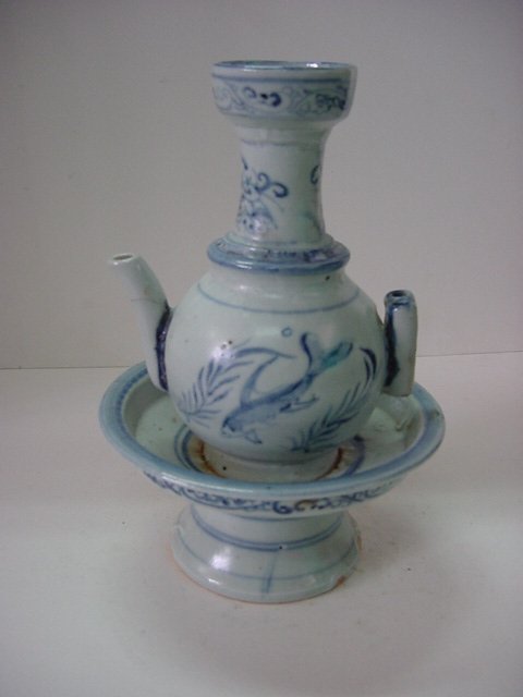 청화백자 어문기형 주자