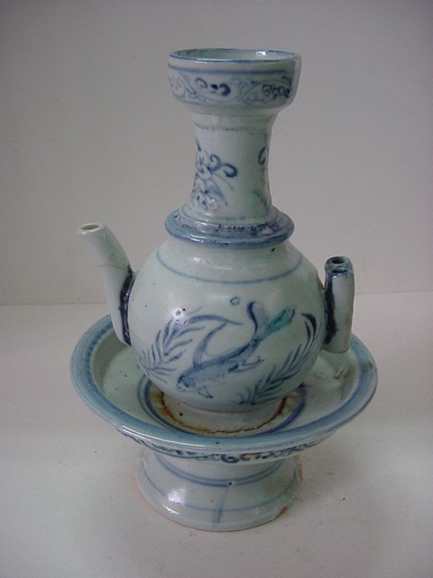 청화백자 어문기형 주자