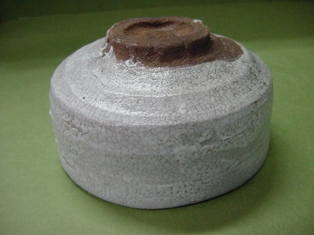 백자 각진막사발