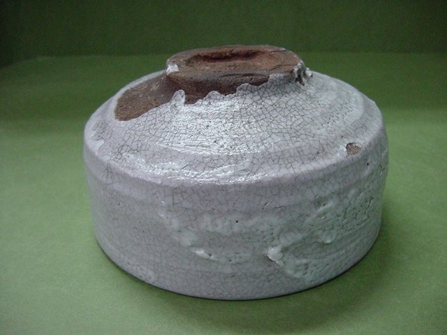 백자 각진막사발