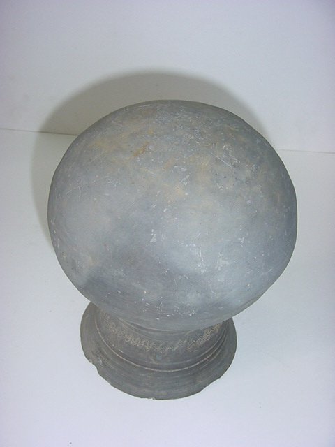 토기 물결문 목긴호