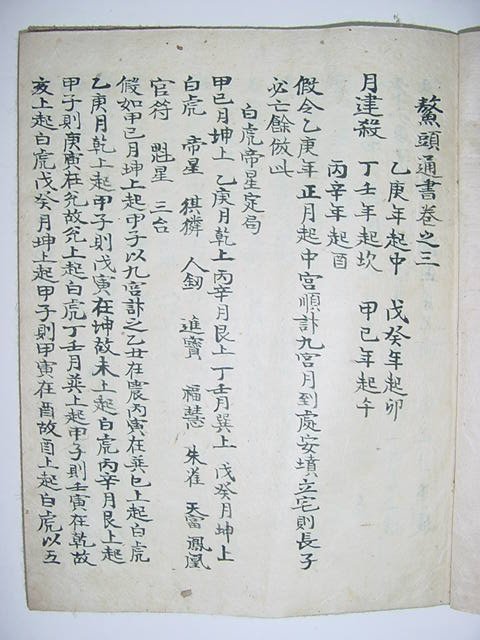 오두통서(鰲頭通書),요람(要覽)1책완질