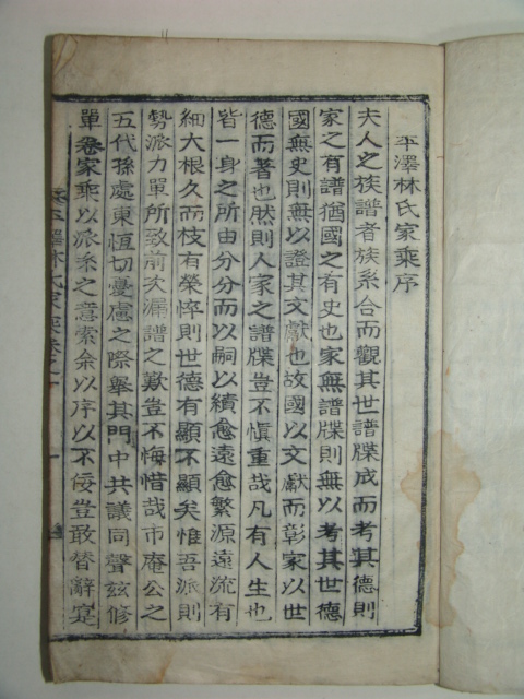 평택임씨가승(平澤林氏家乘)1책