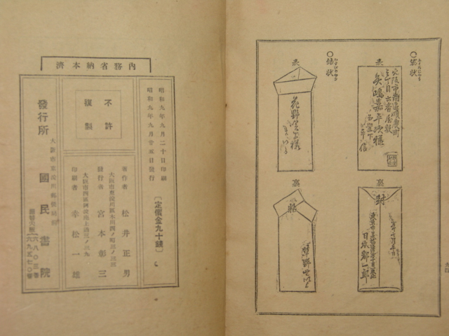 일용수지문(日用手紙文)1책