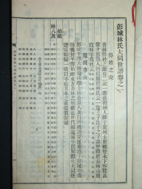 팽성임씨대동세보(彭城林氏大同世譜)25책