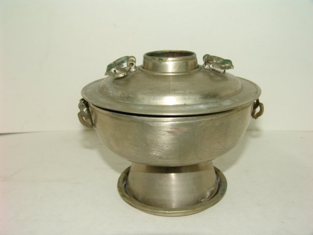 백동 대나무학문양 신선로