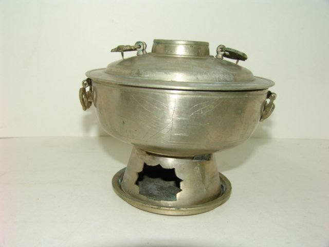 백동 대나무학문양 신선로