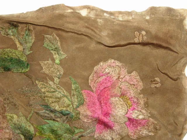 자수 목단 보자기