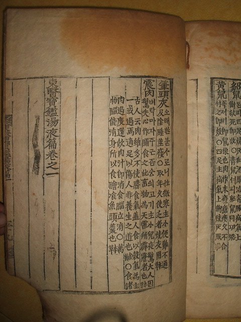 동의보감탕액편(東醫寶鑑湯液篇)권1 1책 허준(許浚)