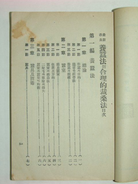 1930년 최신개량양잠법