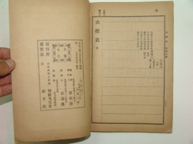 1913년 산경표(山經表)