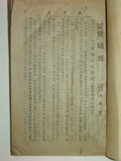 1934년 괴적단(怪賊團)