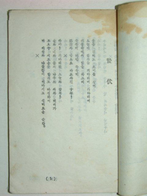 1946년 초간본 심화(心火) 박아기(朴芽技)