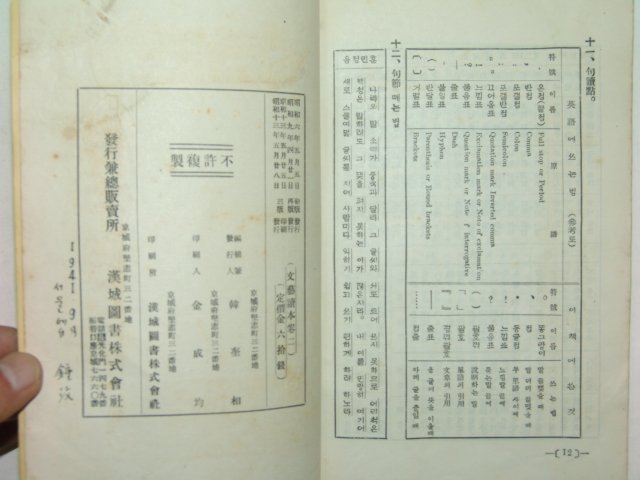 1938년 문예독본(文藝讀本) 권2