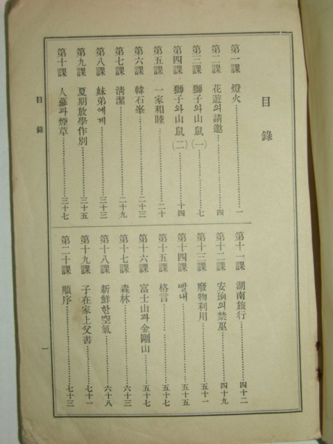 1924년 보통학교 조선어독본 권5