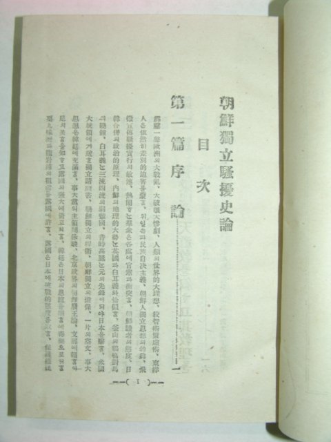 1921년 조선독립소요사론(朝鮮獨立騷擾史論)