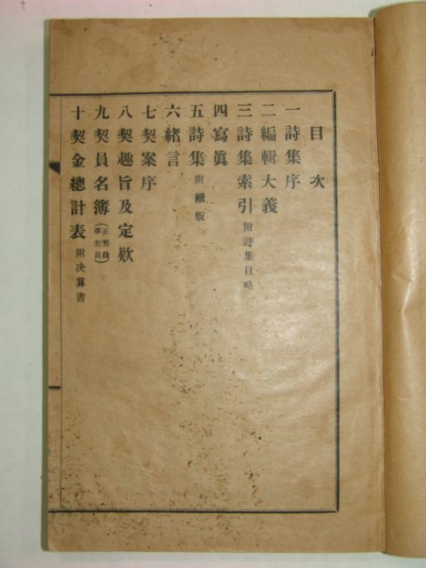 1937년 진산강씨신산화수계시집병계안 1책완질