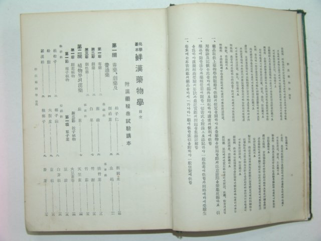 1931년 화학기본 선한약물학(鮮漢藥物學)