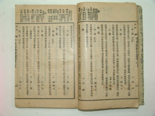 1920년초판 중동영물률선(中東詠物律選) 권순구(權純九)