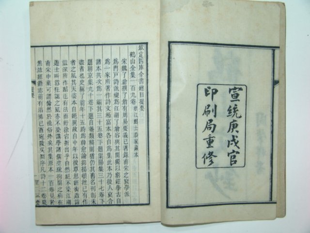 1910년 중국목판본 학산문초(鶴山文抄)32권8책완질