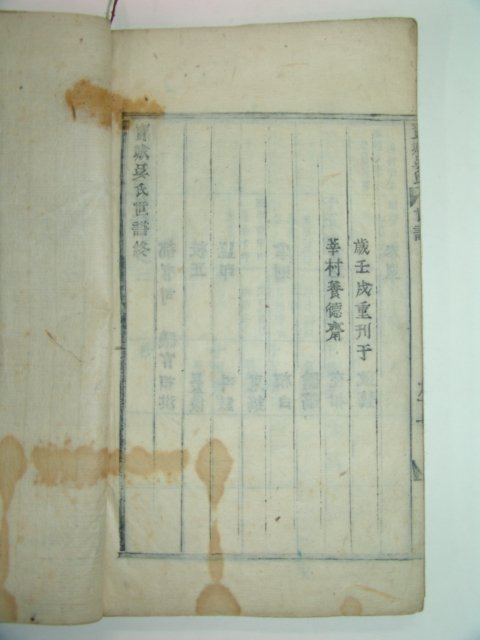 1922년 목활자본 보성오씨세보(寶城吳氏世譜) 2책완질