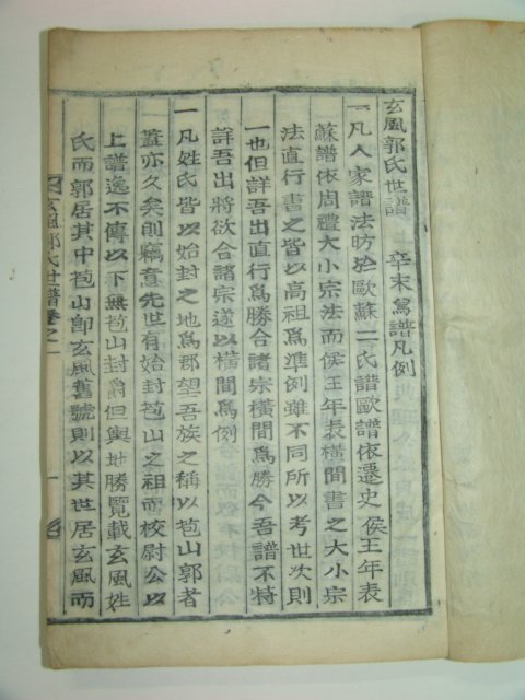 1931년 목활자본 현풍곽씨세보(玄風郭氏世譜) 2책완질