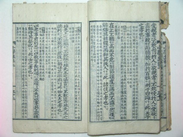 1917년 특이한필체목판본간행 소학제가집주 권2