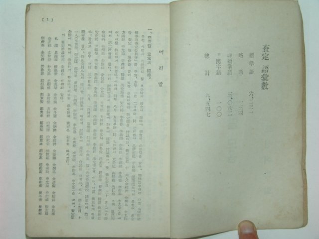 1945년 사정한 조선어표준말모음