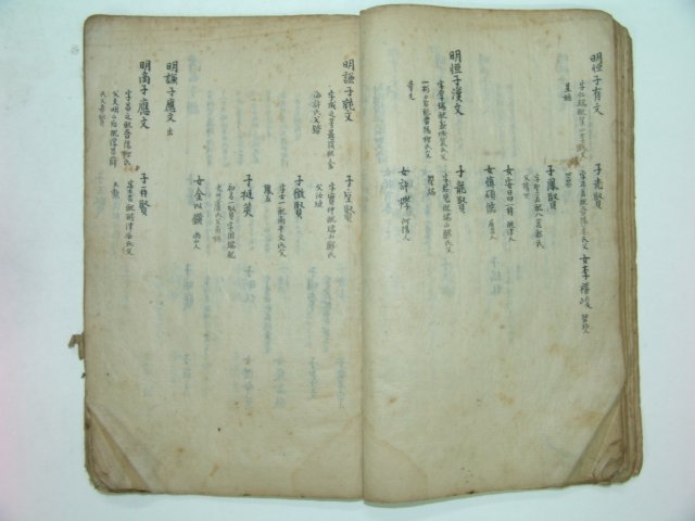 1707년 서문이있는 필사본 고령박씨세보(高靈朴氏世譜) 1책완질
