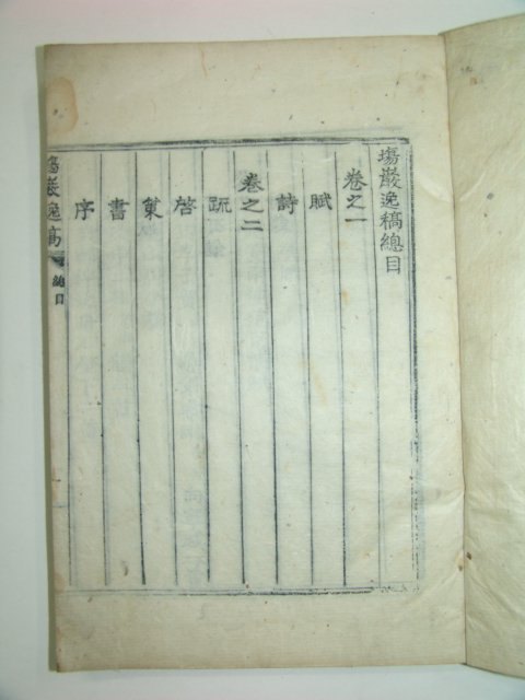 1930년 목활자본 성몽정(成夢井)장암일고(場巖逸稿)3권1책완질