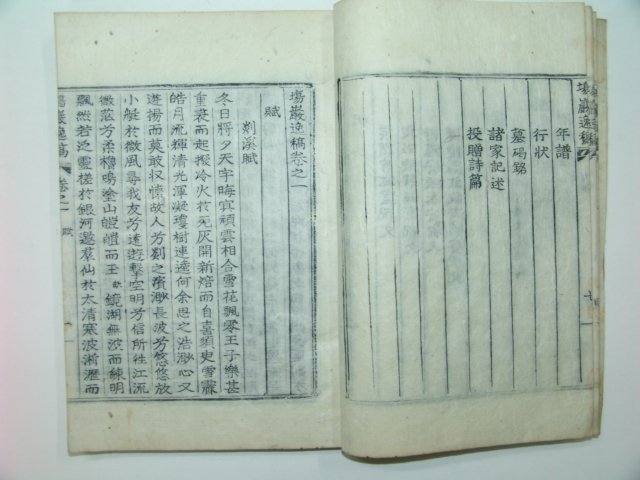 1930년 목활자본 성몽정(成夢井)장암일고(場巖逸稿)3권1책완질