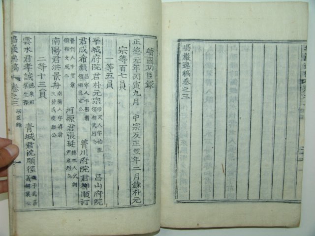 1930년 목활자본 성몽정(成夢井)장암일고(場巖逸稿)3권1책완질