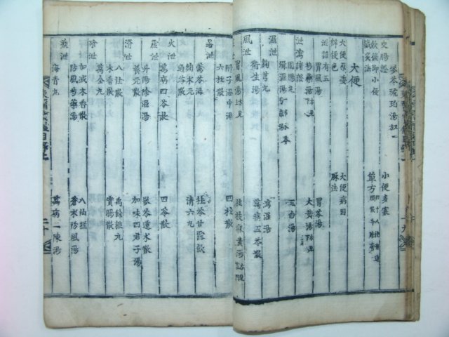 조선시대 목판본 동의보감(東醫寶鑑) 목록상권 1책