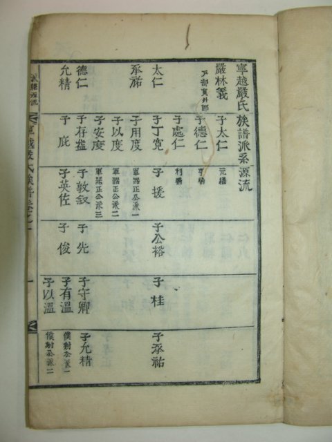 1917년 목활자본간행 영월엄씨족보(寧越嚴氏族譜)2책완질