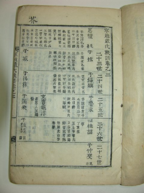 1917년 목활자본간행 영월엄씨족보(寧越嚴氏族譜)2책완질