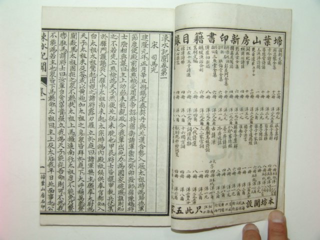 중국상해간행본 속수기문(涑水記聞) 4책완질