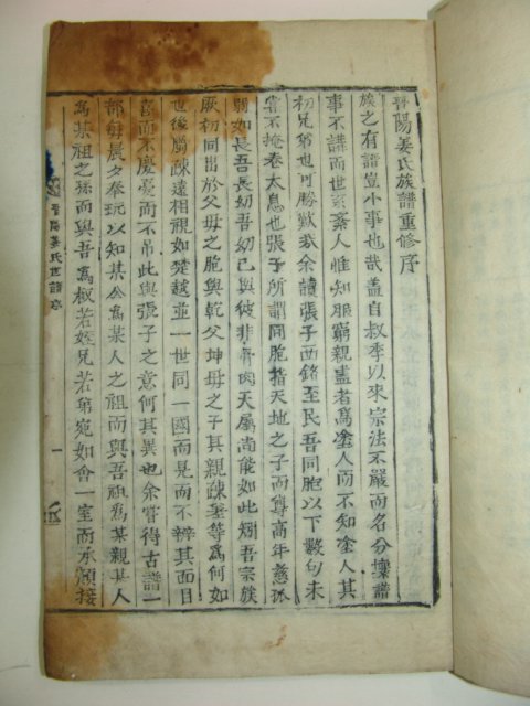 1898년 목활자본간행 진주강씨세보중간 10권10책완질