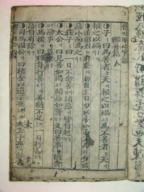 목판본간행 현토명심보감(顯吐明心寶鑑)1책완질