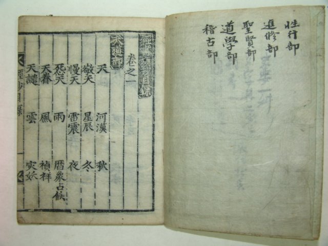 조선시대 수진목판본 甲午仲春중간의 경서류초(經書類抄)3책완질