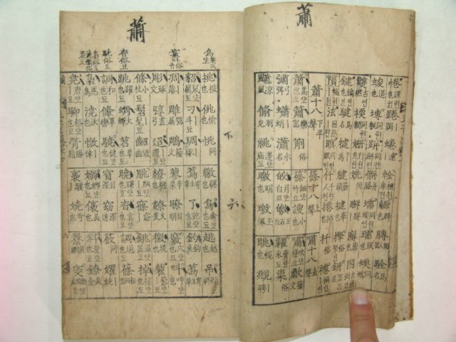 조선시대 목판본간행 화동정음통석운고 (華東正音通釋韻考)권2 1책