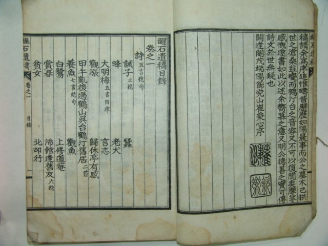 1936년 간행한 오석홍(吳錫泓)저서 성석유고(醒石遺稿)5권2책완질