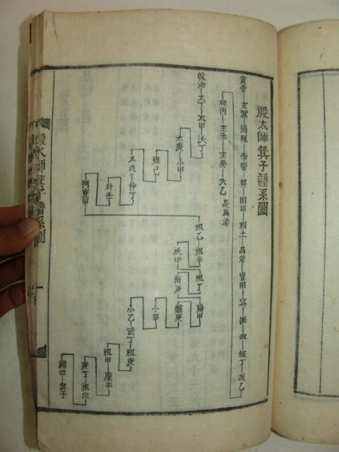 1915년 목활자본 청주한씨파보(淸州韓氏派譜)2책완질